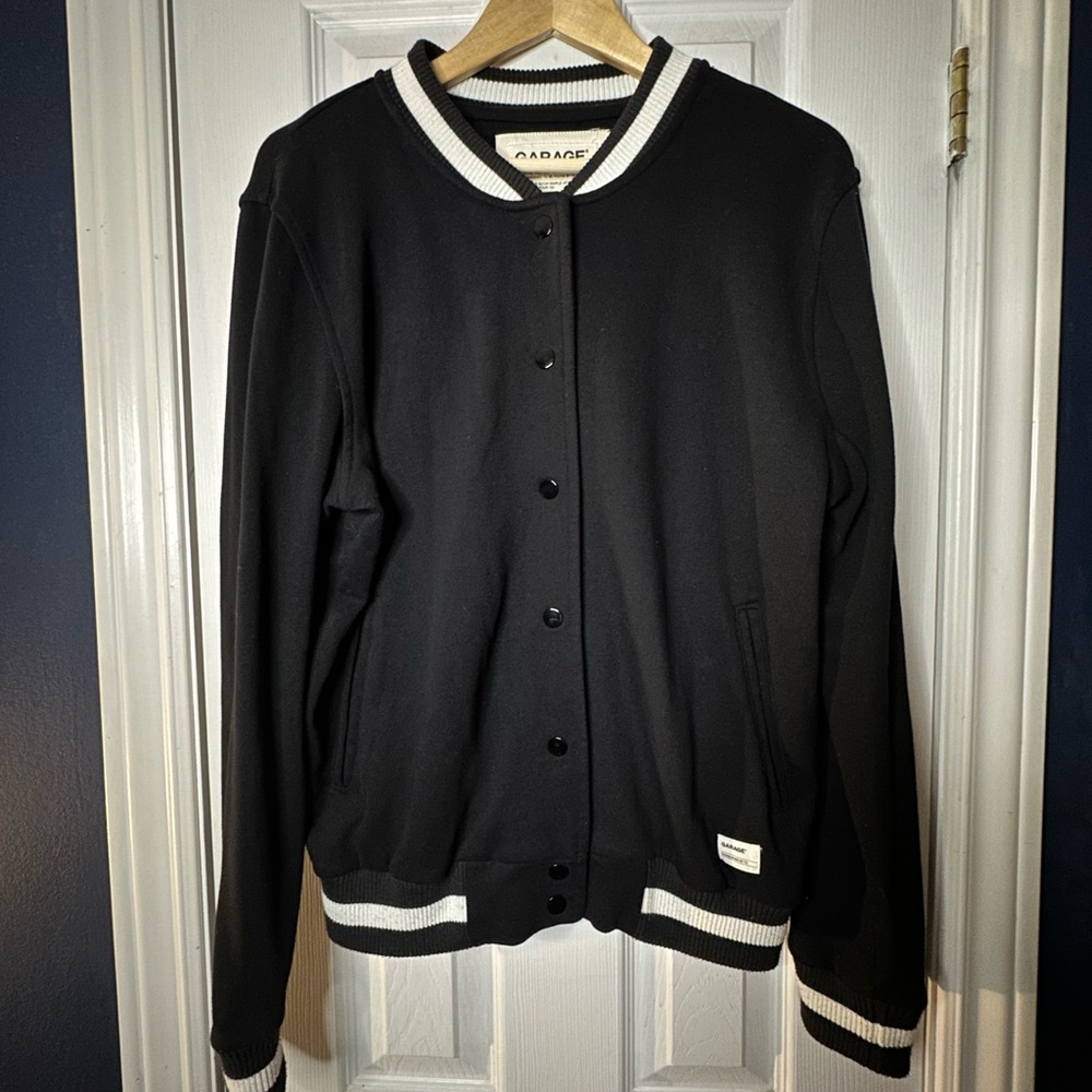 Garage Black and White Tiger Bomber Jacket